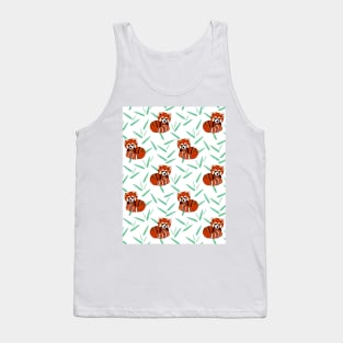 Red pandas and bamboo leaves Tank Top